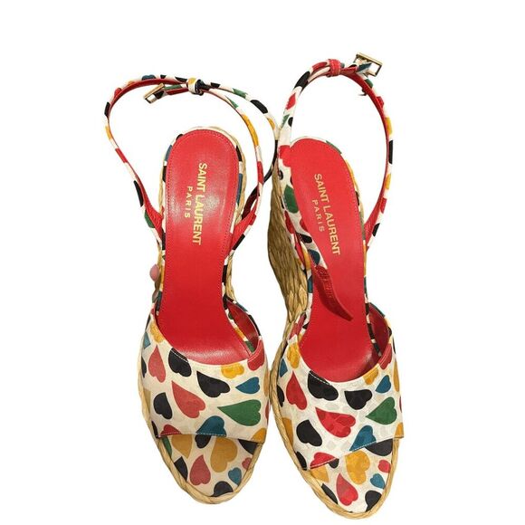 St Laurent multi colored espadrilles good condition Size 38 - Picture 5 of 5